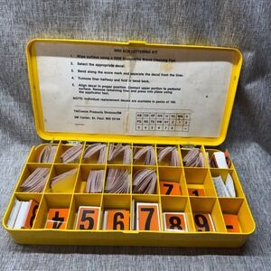 Scotchbrite 3M 5005 SCR Lettering Kit Vintage Decal Numbers Letters Symbols